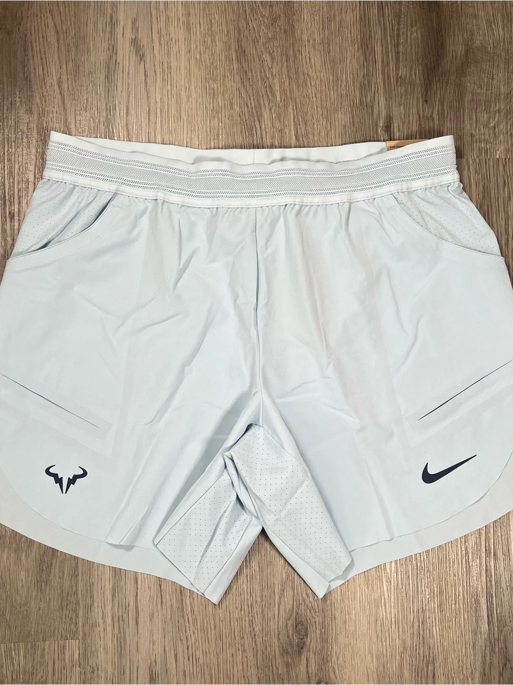 New Nike Tennis Dri-FIT ADV Rafa Nadal Shorts Glacier DV2881-440 Men’s Size XL